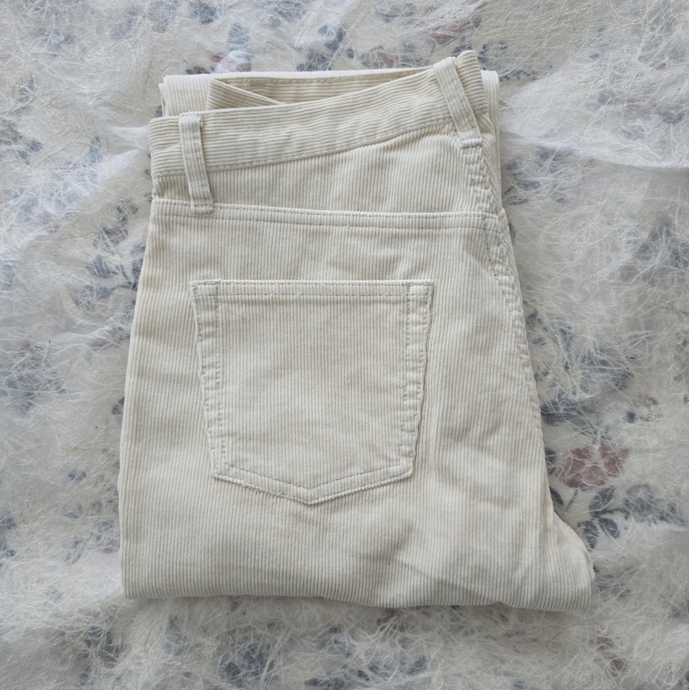 Cream Corduroy Pants
